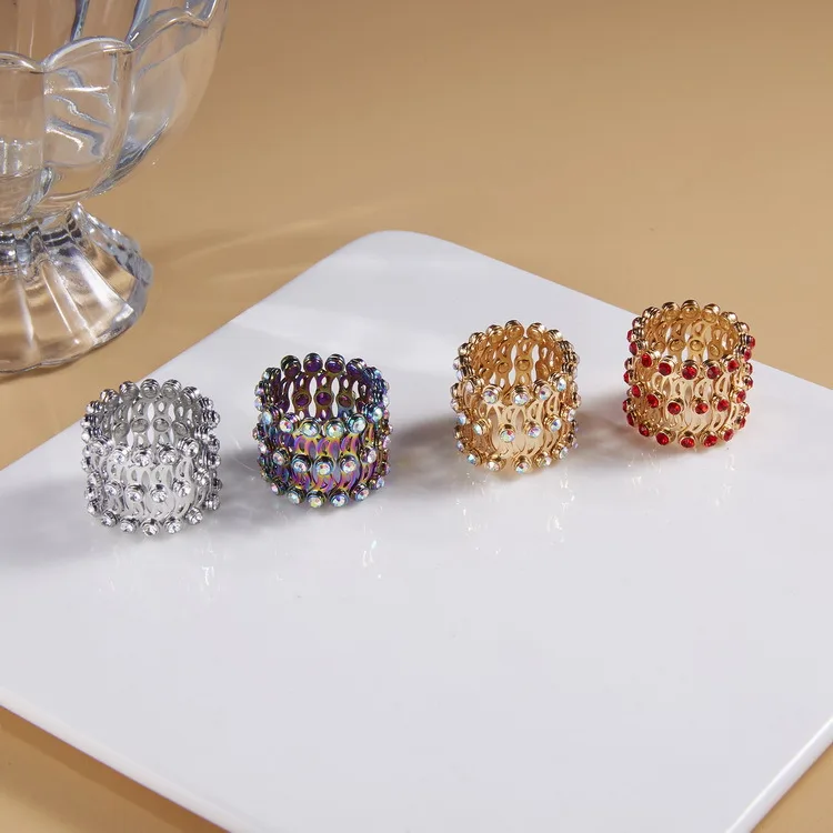 2in1 Stretching Can Foldable Ring, Adjustable Transforming Bracelet Ring Magic For Women And Men,Rose Gold Telescopic Ring,Silver Telescopic Ring view 3