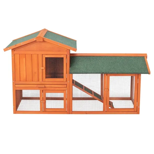 61" Wooden Chicken Coop Hen House Rabbit Wood Hutch Poultry Cage Habitat (SAME AS 39333036) view 4