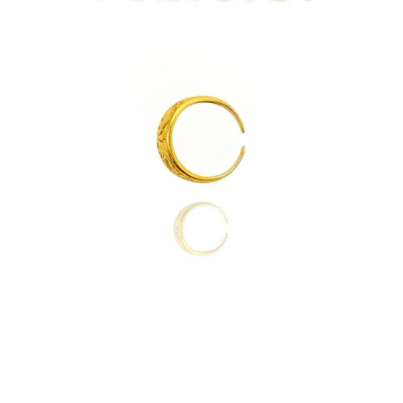 24k Gold Jewelry,Adjustable Flowers Ring Gold Sterling Jewelry For Women view 3