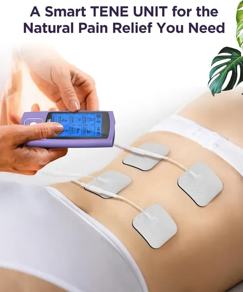 TENS Unit Muscle Stimulator, 24 Modes TENS EMS Machine For Pain Relief Therapy/Pain Management, Rechargeable Electronic Pulse Massager With view 4