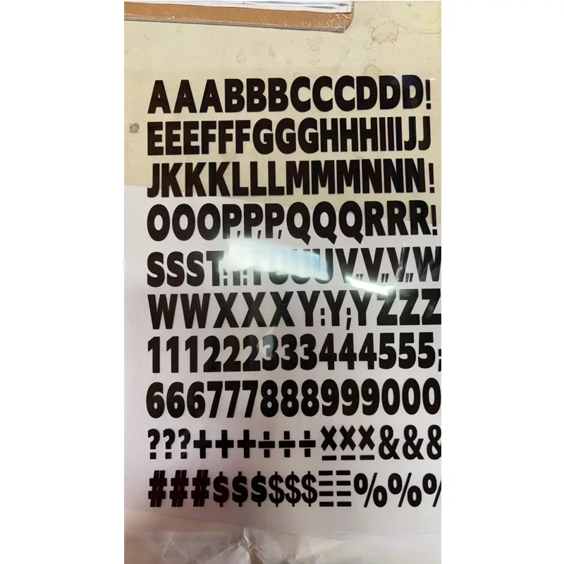 1680pcs Iron On Heat Transfer Letters And Numbers Alphabets Fabric Vinyl Letter DIY For Sport Jerseys T Shirts Clothes Slogan Printing Crafts Decoration view 2