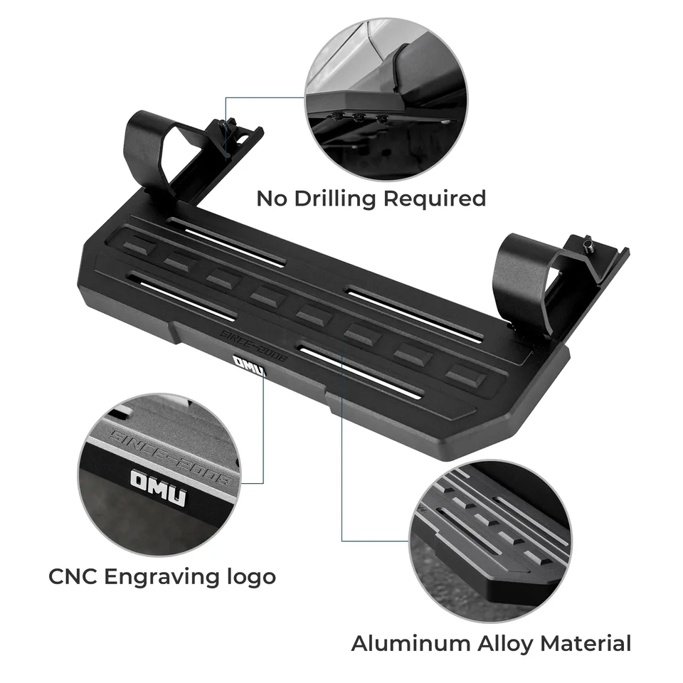 Side Steps For 2018 Wrangler JL 2 Doors Rubicon Only With OEM Rock Rails view 4