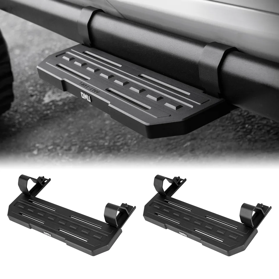 Side Steps For 2018 Wrangler JL 2 Doors Rubicon Only With OEM Rock Rails