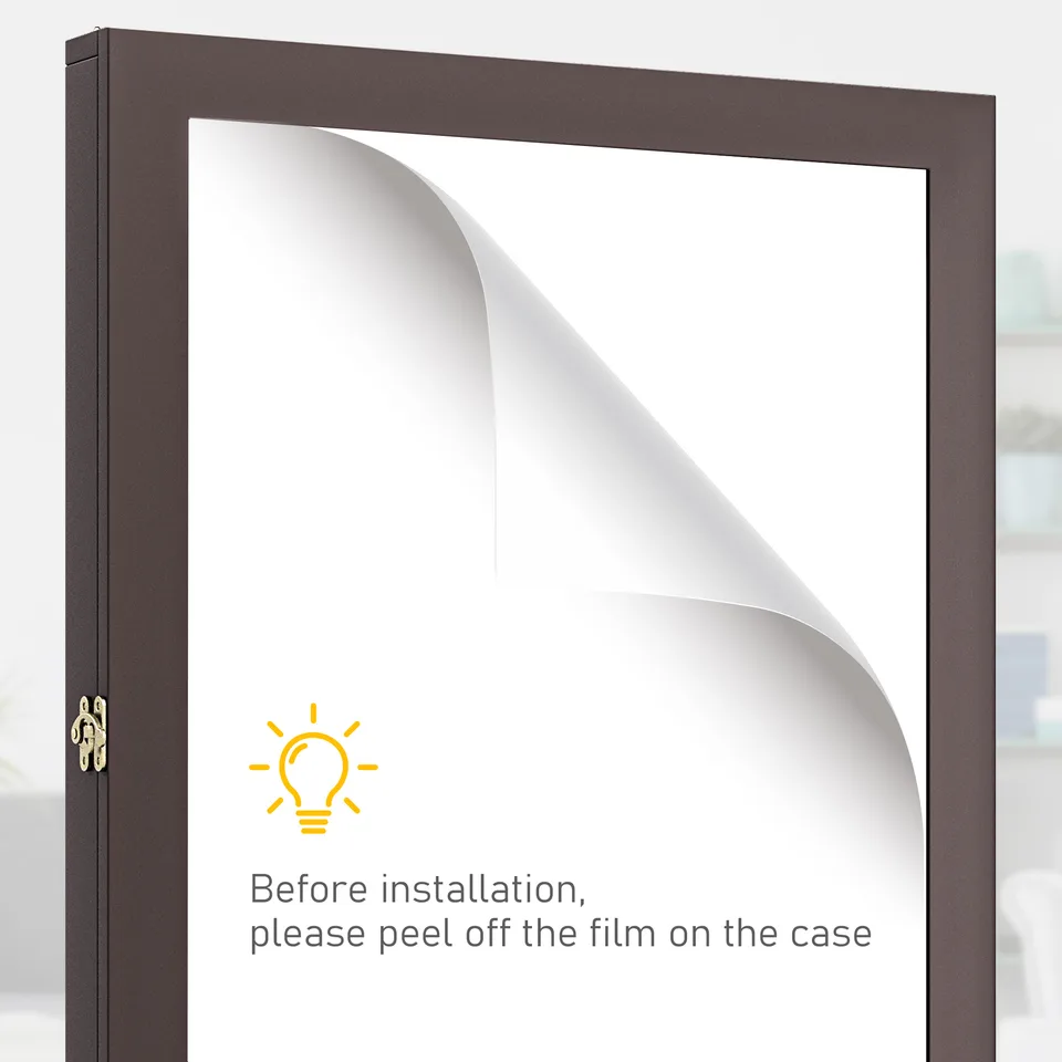 23.5" x 31.5" UV-Resistant Sports Jersey Frame Display Case, Brown view 3