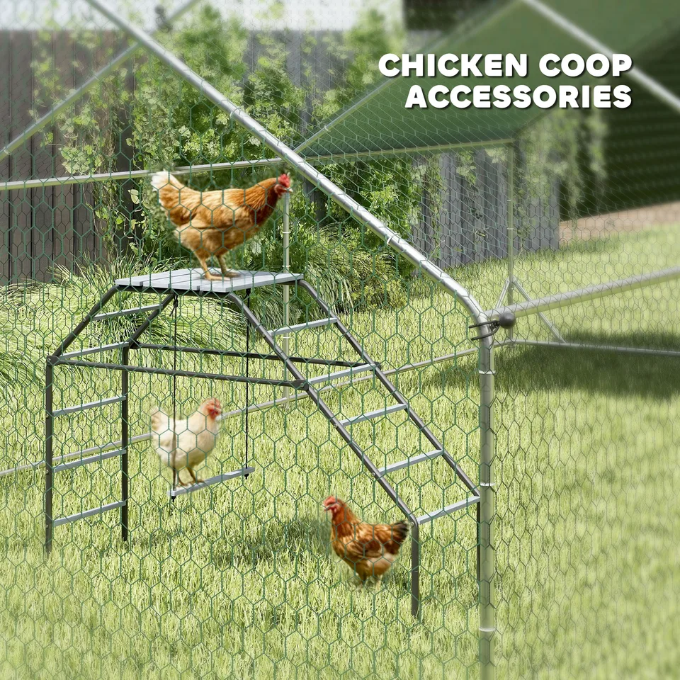 Chicken Coop Perches with Adjustable Swing, 10 Roosting Bars, for Backyard, Farm view 2