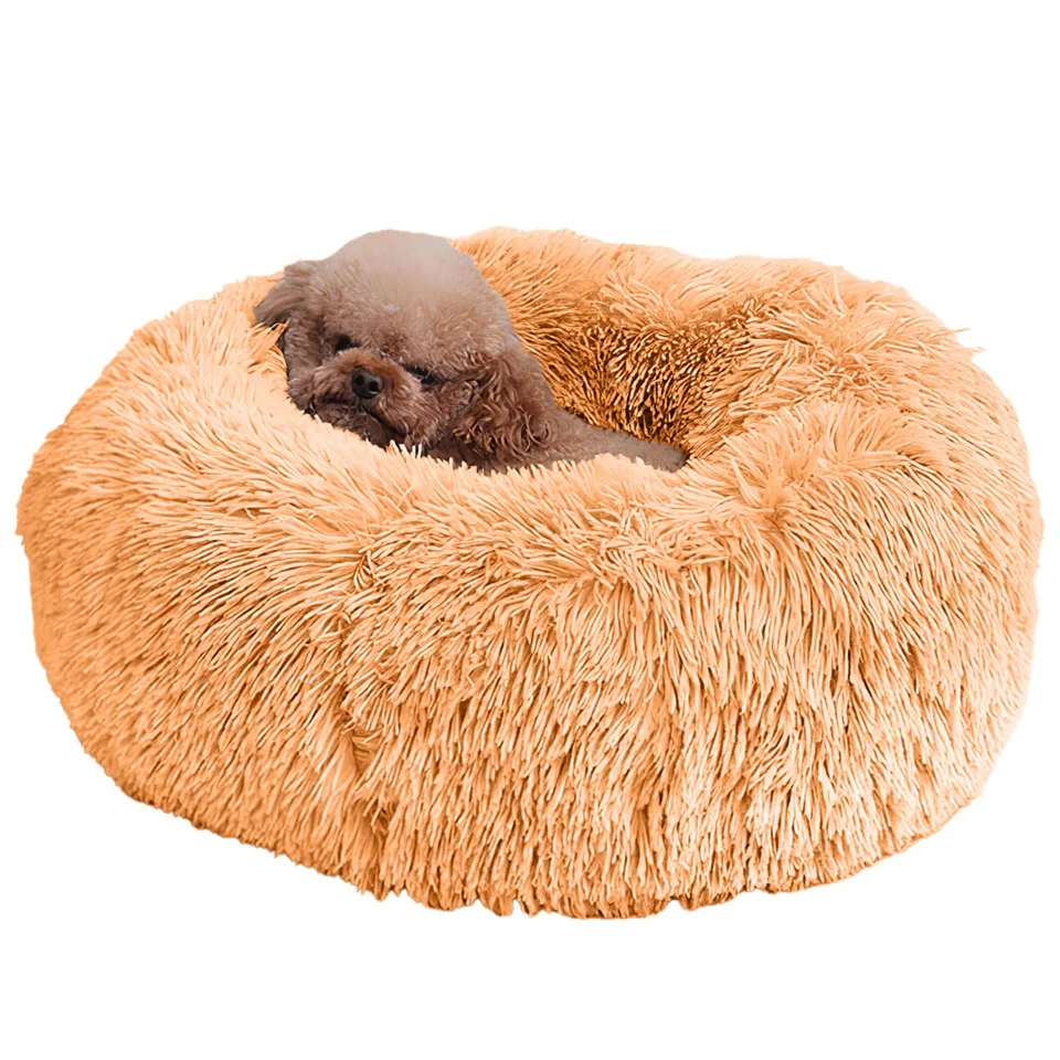 Pet Dog Bed Soft Warm Fleece Puppy Cat Bed Dog Cozy Nest Sofa Bed Cushion view 2