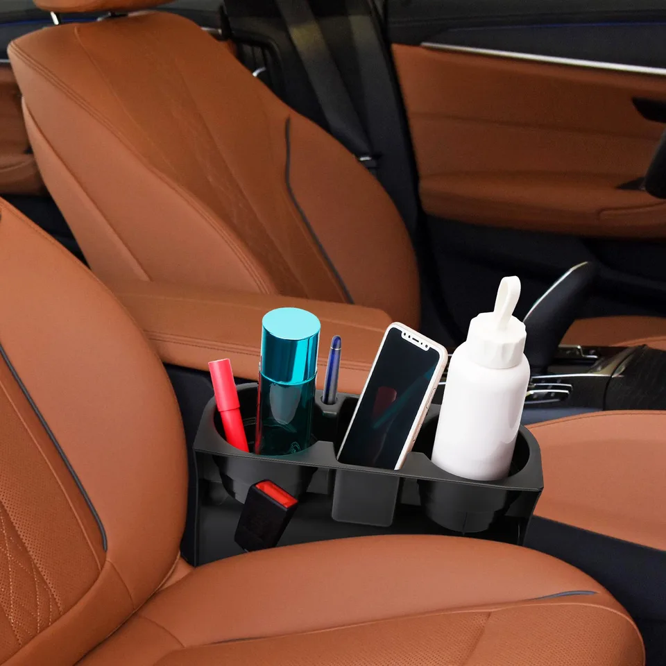 Ansicht 6 von 1 Pc Car Seam Cup Holder Seat Gap Wedge Drink Storage Organizer Console Side Pocket Mount Stand For Pen Phone Bottle Sunglasses