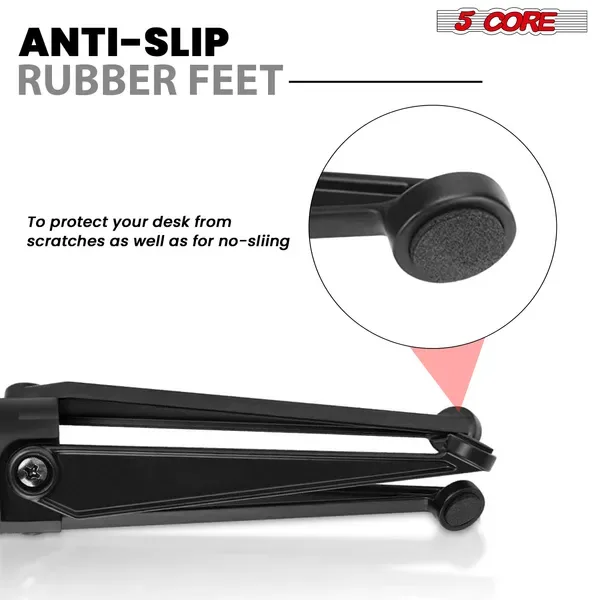 5 Core Desktop Mic Stand Tripod Universal Desk Microphone Holder Table Top Stands view 5
