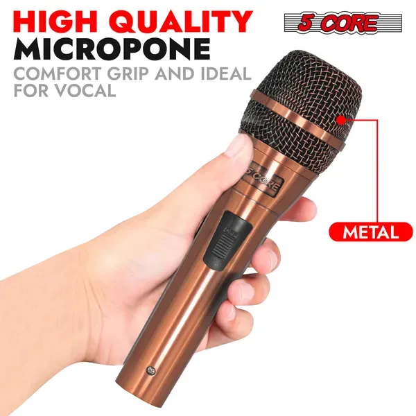5 Core XLR Microphone Dynamic Mic Karaoke Singing Studio Microfono Handheld Mics view 4