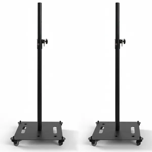 5Core Speaker Stand 2Pc Heavy Duty Adjustable Height 61" DJ PA Stands 35mm Mount 100Lb Capacity
