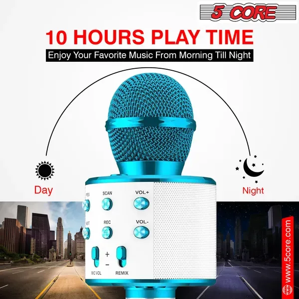 5 Core Microphone Wireless Karaoke Mic With Speaker 3 In 1 Portable Bluetooth Microfono Inalambrico view 5