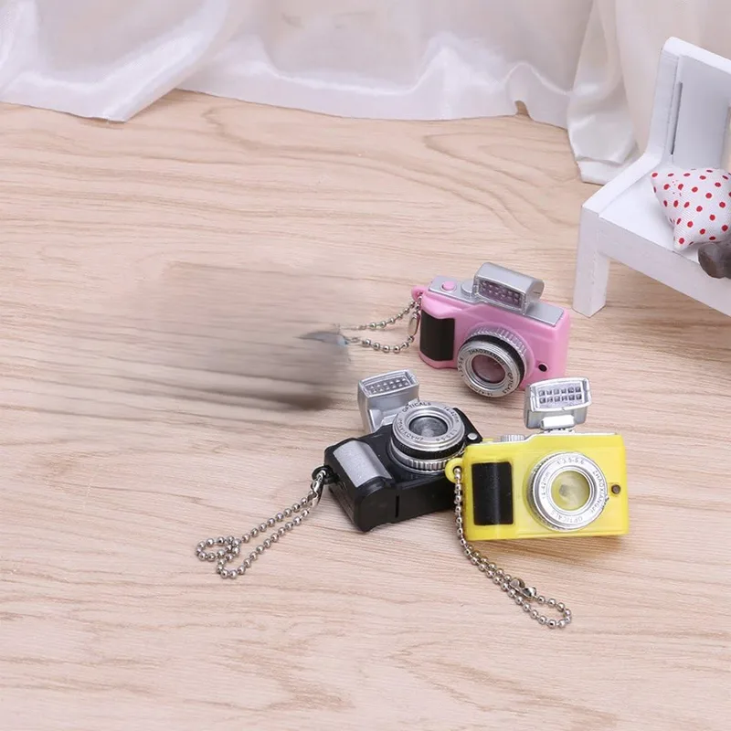 Ansicht 3 von 3PCS Mini Camera For Doll For Creative Camera Led Keychains With Sound LED Flashlight For Key Chain