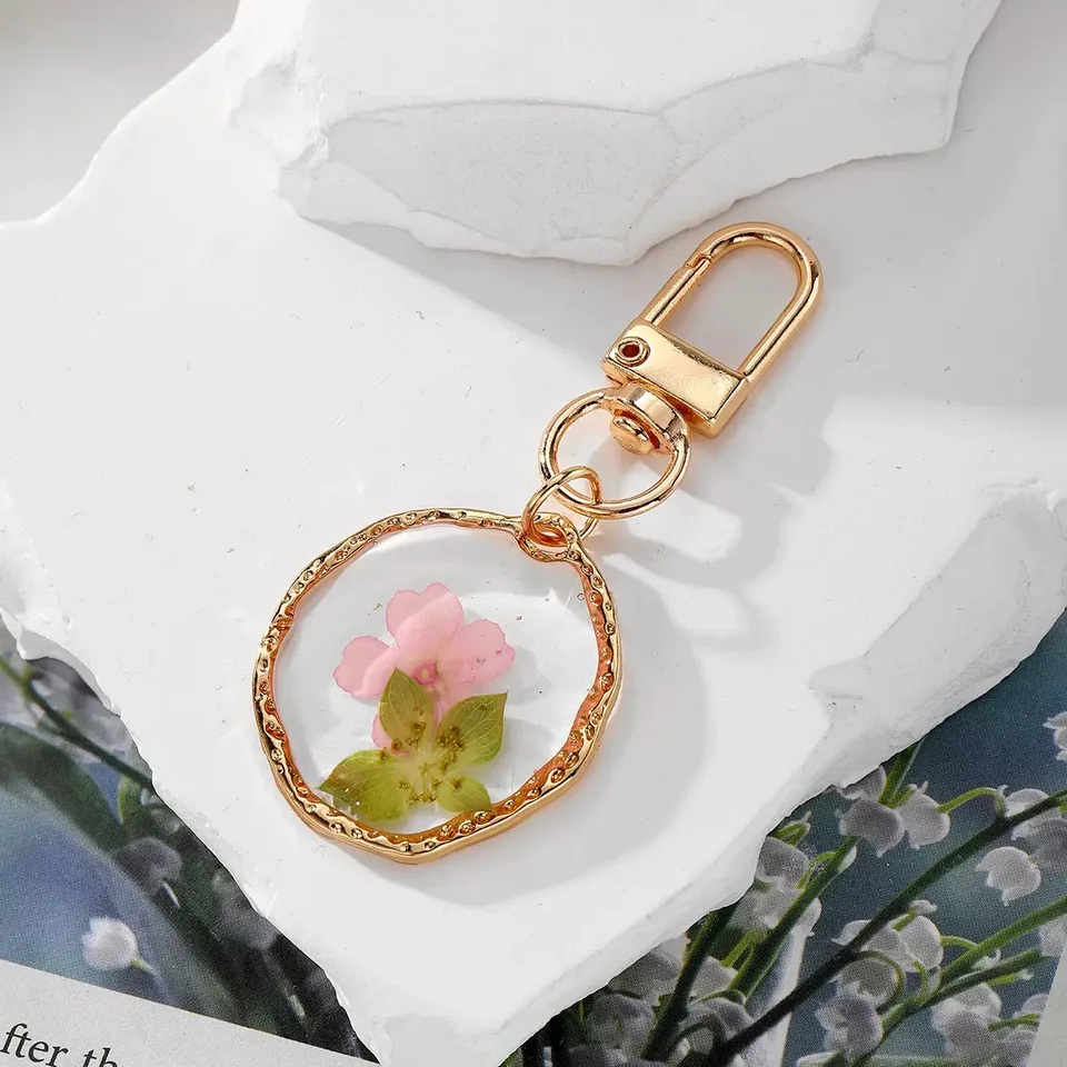 Ecofriendly Acrylic Keychain With Tassel With Brass Ring view 3