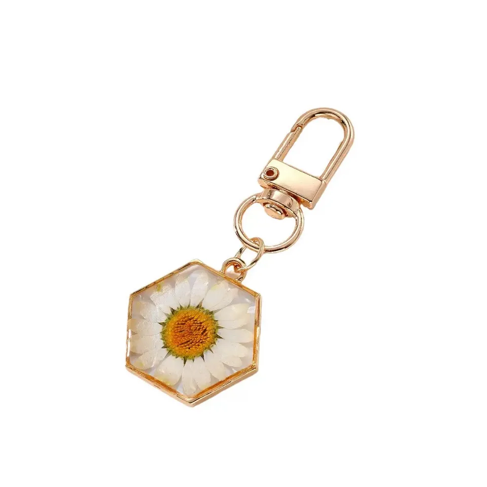 Ecofriendly Acrylic Keychain With Tassel With Brass Ring view 2