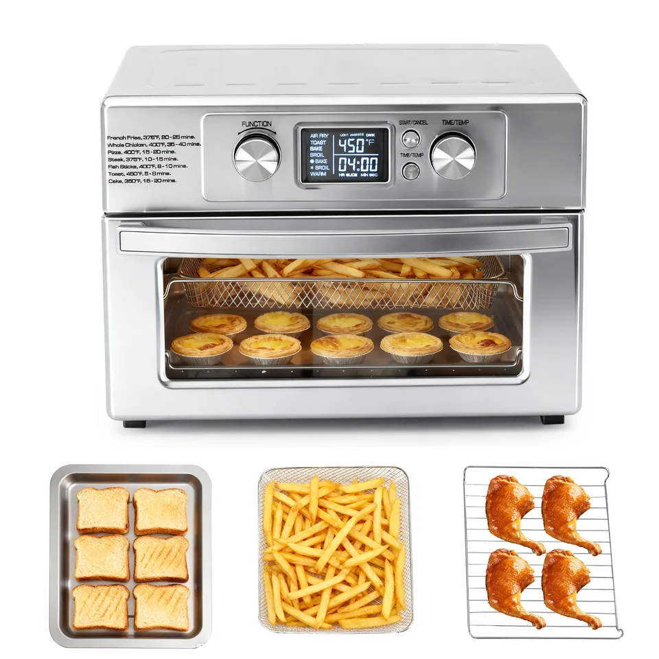 22-liter 1800-watt Electric Air Fryer Oven, Equipped With 6 Stainless Steel Heating Elements, And Capable Of Setting A Temperature Of view 3