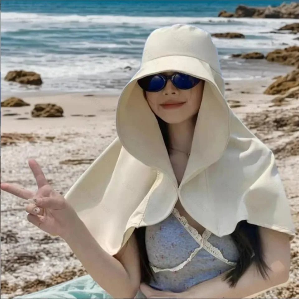 Beach Sun Hat, Neck UV Protection Sun Hat view 2