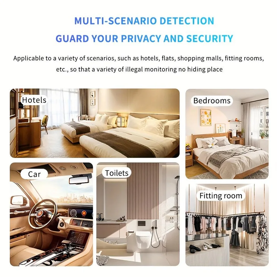 Rechargeable USB-powered Infrared Camera Detector, Portable Anti-spy Surveillance Scanner view 3