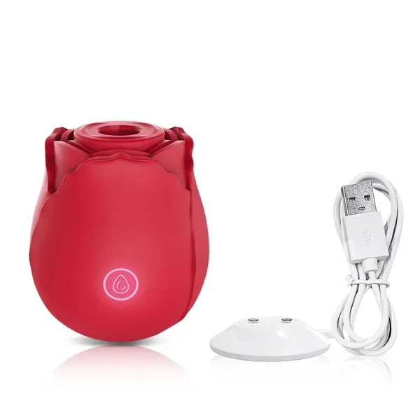 Discreet 10 Speed Personal Massage Rose Vibrator-Sucking Massager For Women view 4
