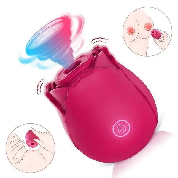 Discreet 10 Speed Personal Massage Rose Vibrator-Sucking Massager For Women view 2