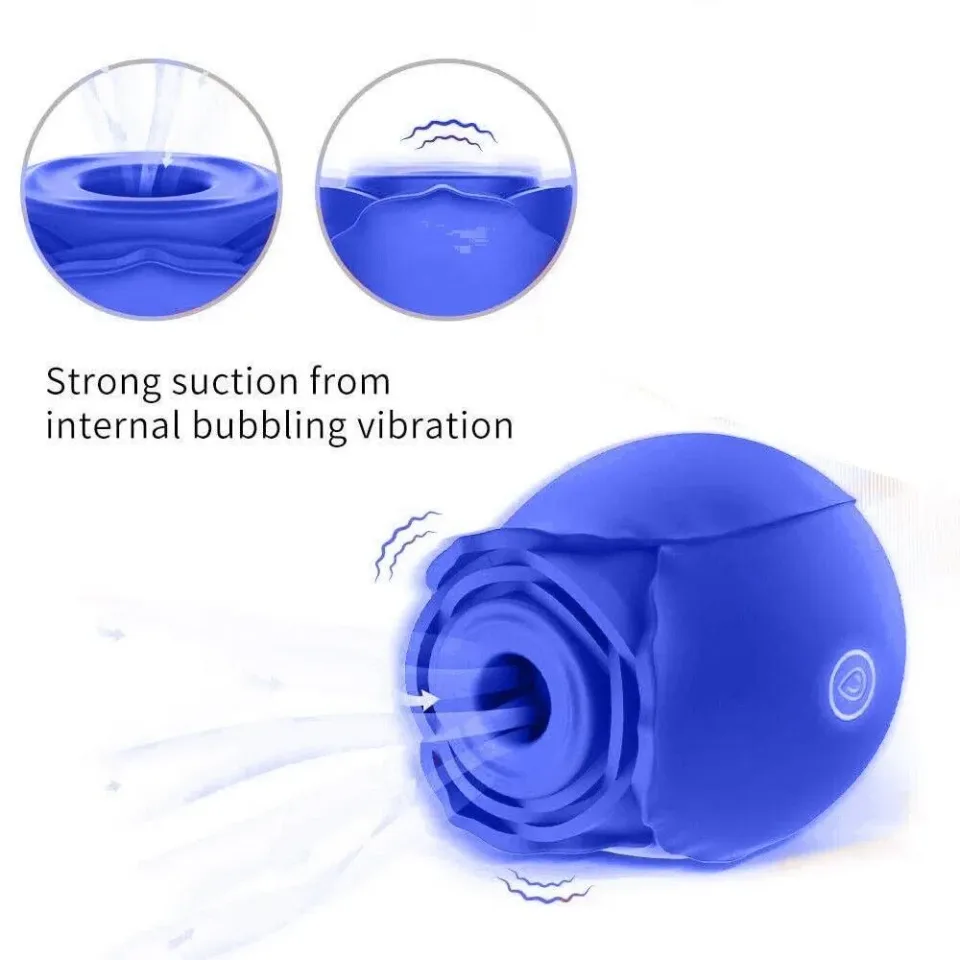 Discreet 10 Speed Personal Massage Rose Vibrator-Sucking Massager For Women view 3