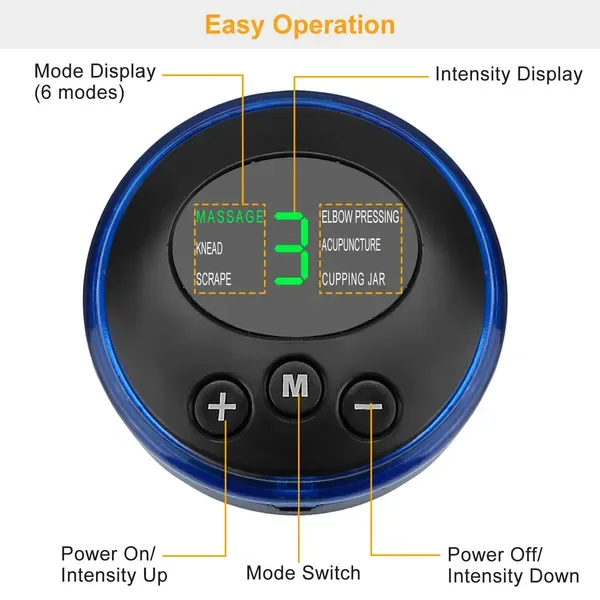 EMS Foot Massage Pad Electric Stimulator Massager Unit Rechargeable Leg Reshaping Muscle Pain Relax Massage Mat W& 6 Modes 9 Intensity Levels view 2