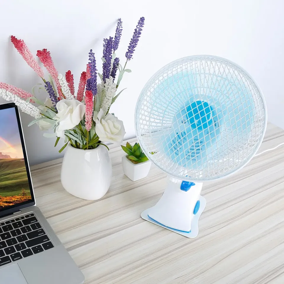 3-in-1 Clip On Fan, Quiet Small Desk Fan With 2 Speeds & Auto Oscillation, Clamp Fan For Office Bedroom Stroller, Safe For Baby view 2