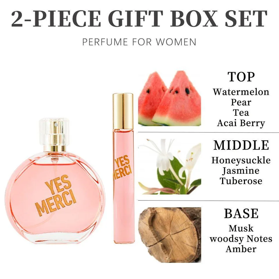 Women's Two-piece Perfume Set, Fresh And Natural, Suitable For Daily Commutes, Dates, Personal Use, As A Gift, And Enhancing Professional view 2