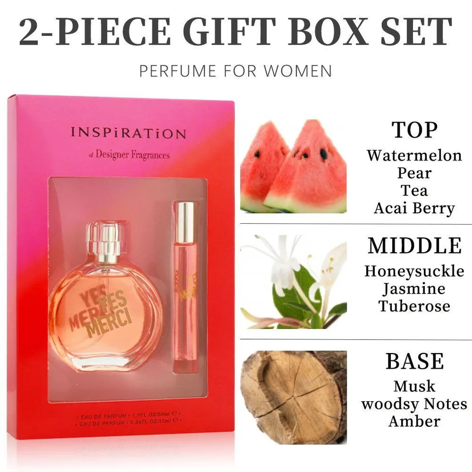 Women's Two-piece Perfume Set, Fresh And Natural, Suitable For Daily Commutes, Dates, Personal Use, As A Gift, And Enhancing Professional view 3