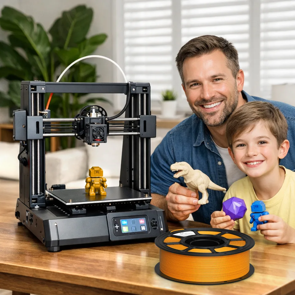 Silk PLA Filament 1.75mm, 1.1kg Spool, Glossy Shiny Finish, Smooth Printing 3D Printer Filament view 2