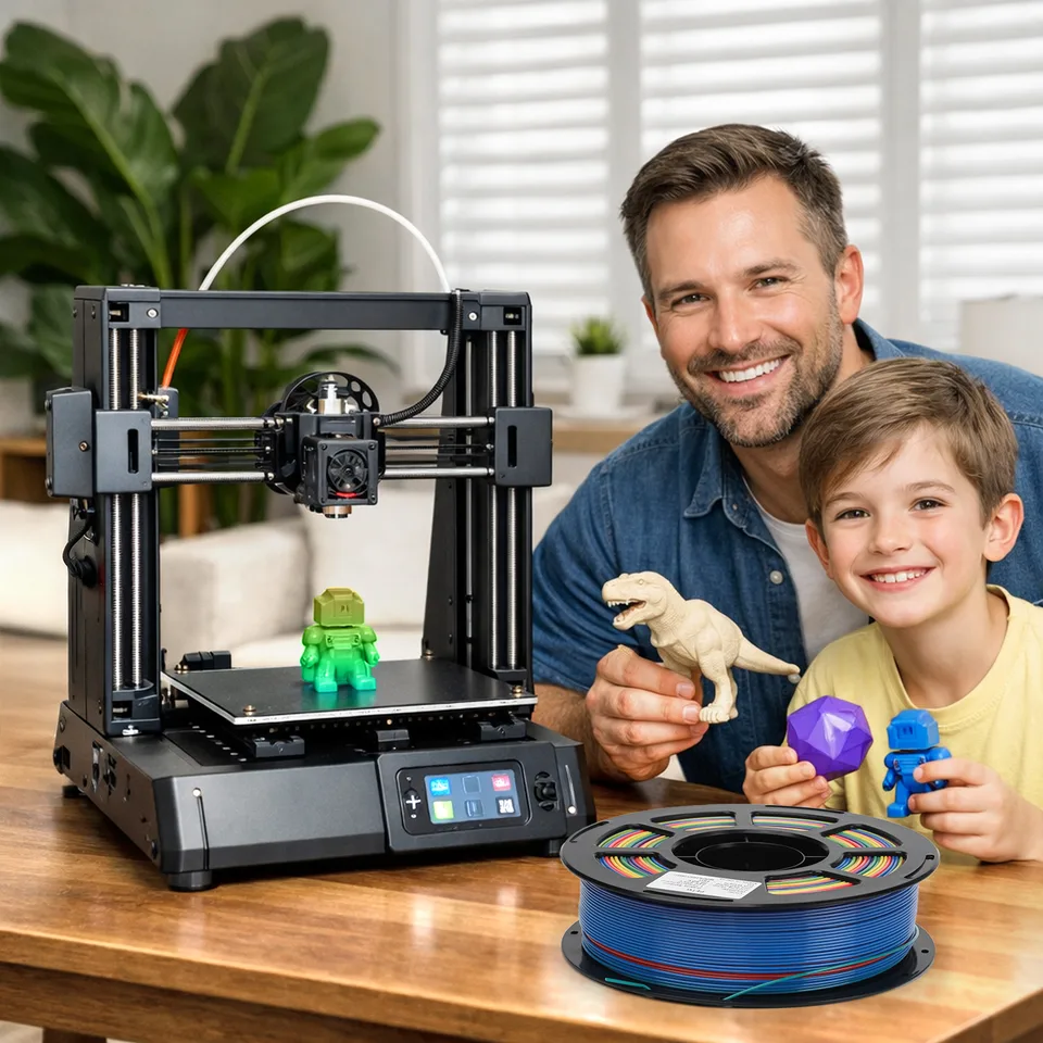 Rainbow Gradient PETG Filament For 3D Printers, Multicolor Color Changing Printing Material, Compatible With Most FDM Printers view 8