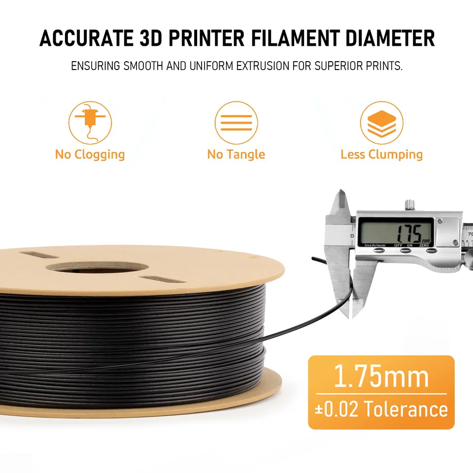 PETG-CF Engineering Filament, 15 Percent Carbon Fiber Reinforced 3D Printer Material, Strong Rigid Filament For Functional Parts view 5