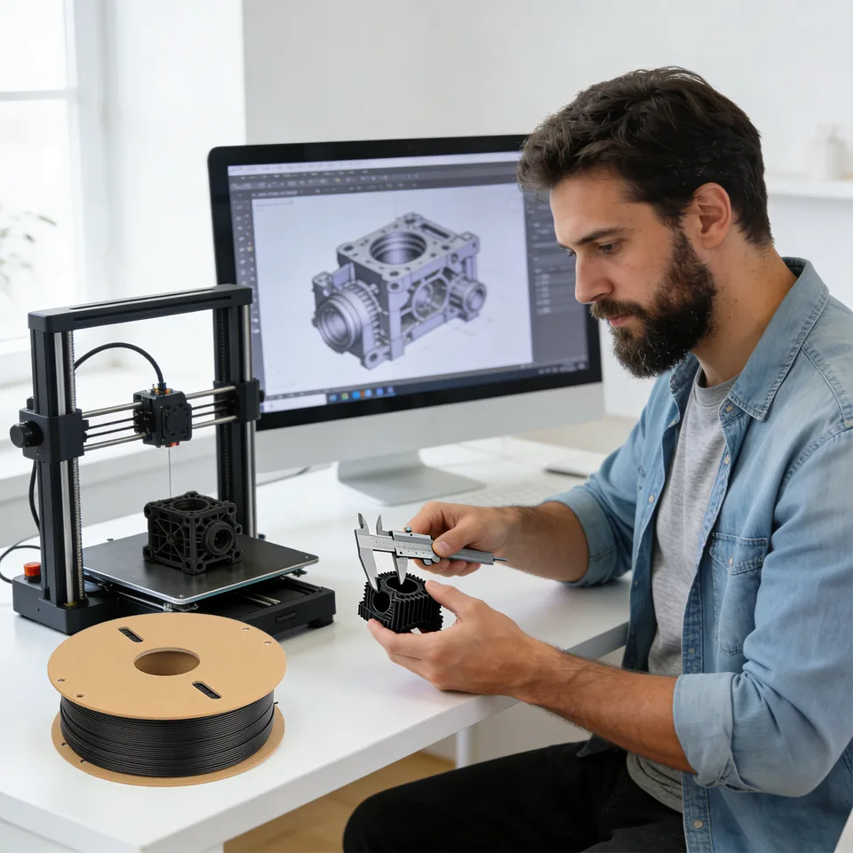 PETG-CF Engineering Filament, 15 Percent Carbon Fiber Reinforced 3D Printer Material, Strong Rigid Filament For Functional Parts view 7