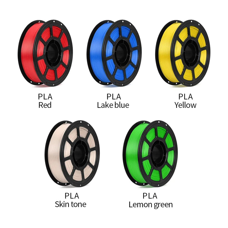 PLA 5 Pack 3D Printer Filament, 1.75mm PLA Filament Bundle, 5 Rolls Set For FDM 3D Printers, Smooth Printing, Low Warping, Easy To Print view 4