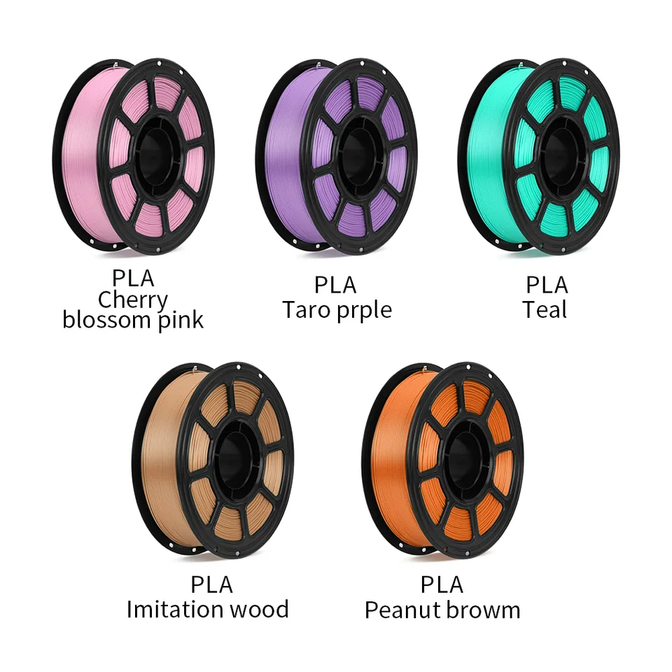 PLA 5 Pack 3D Printer Filament, 1.75mm PLA Filament Bundle, 5 Rolls Set For FDM 3D Printers, Smooth Printing, Low Warping, Easy To Print view 9