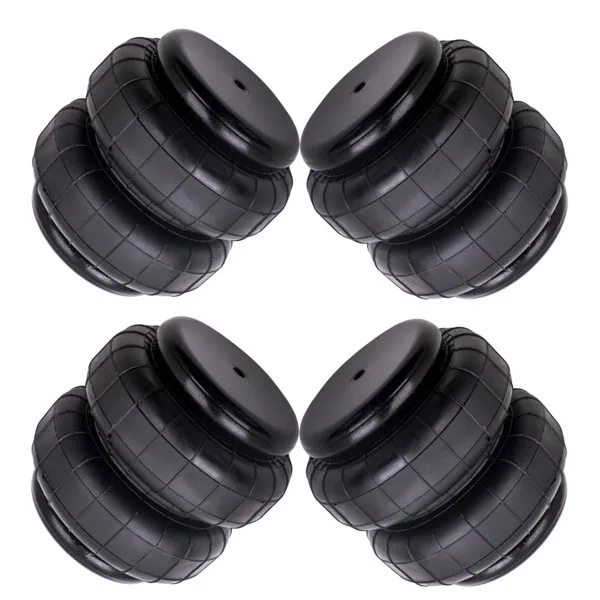 4 Pieces Heavy Duty 2500lb NPT Double Bellow Air Suspension Bag Air Spring Bags