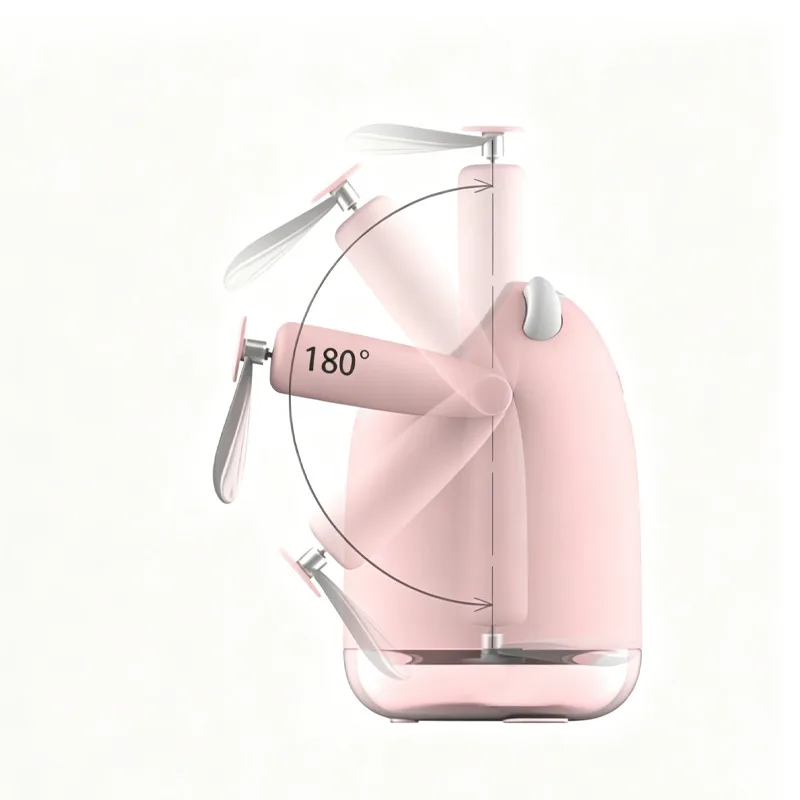 Spray Cooling Fan Portable Water Humidifier,USB Fan,desktop Small Fan,mini Air Conditioner Humidifier Double Head Fan view 8