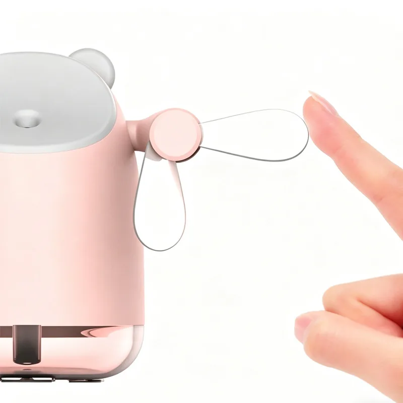 Spray Cooling Fan Portable Water Humidifier,USB Fan,desktop Small Fan,mini Air Conditioner Humidifier Double Head Fan view 2