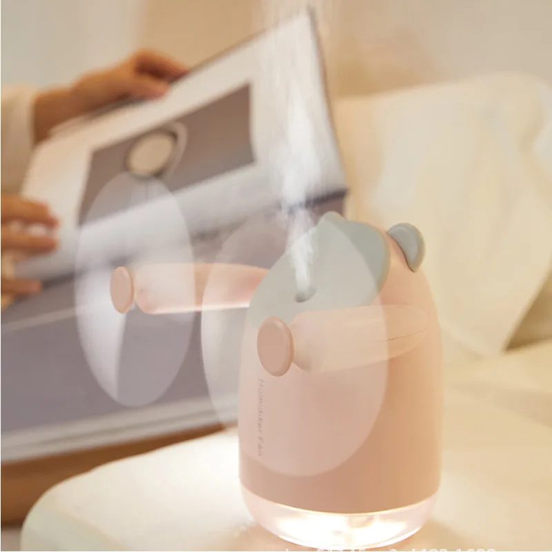 Spray Cooling Fan Portable Water Humidifier,USB Fan,desktop Small Fan,mini Air Conditioner Humidifier Double Head Fan view 3