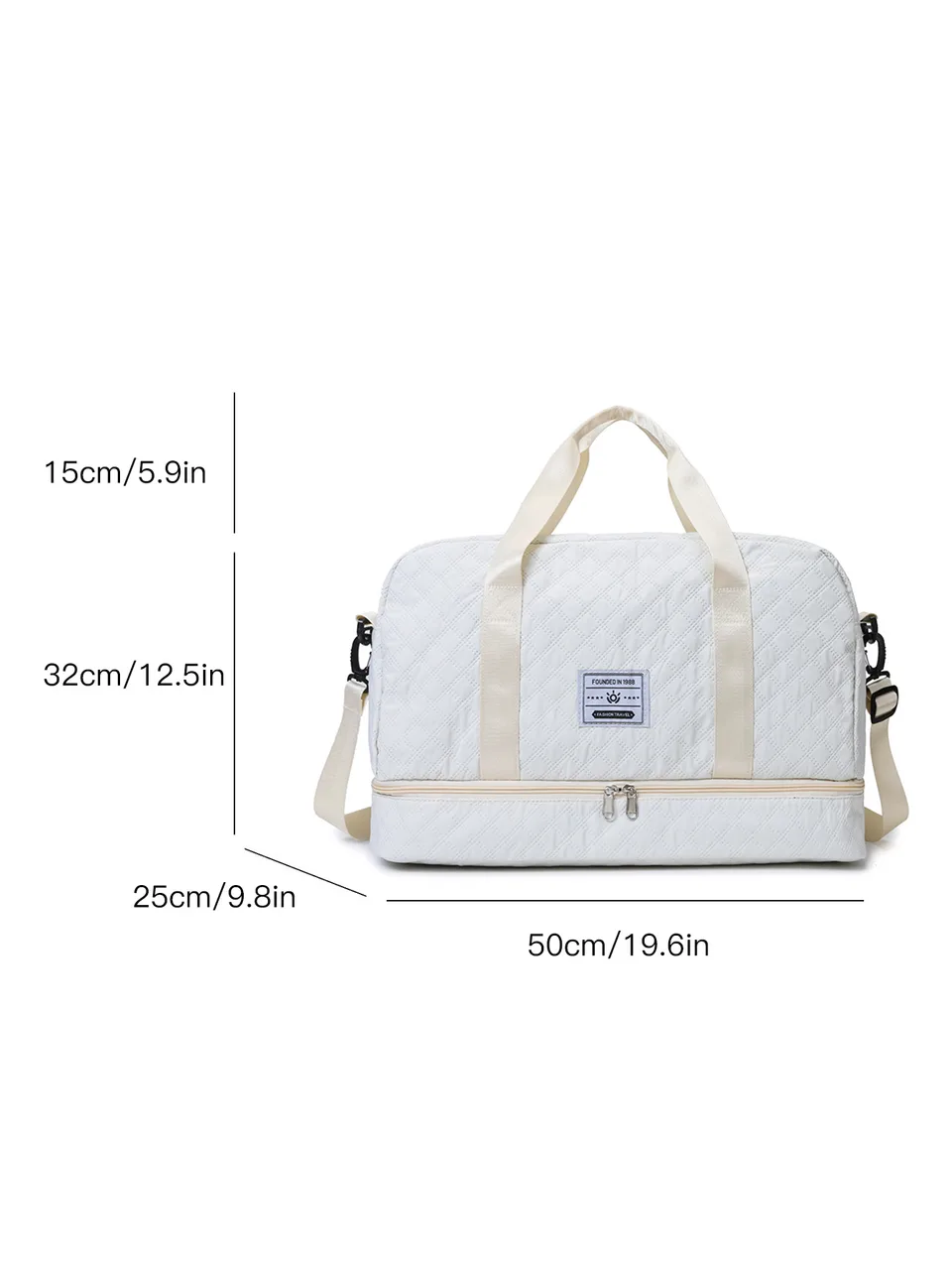 Multi-Functional Crossbody Gym Bag - Dry-Wet Separation, Large Capacity For Travel, Workout & Business Trips - Waterproof Sports Duffle view 2