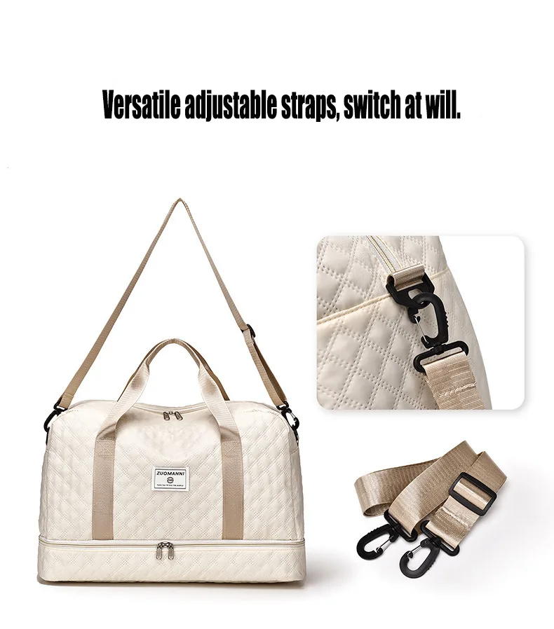 Multi-Functional Crossbody Gym Bag - Dry-Wet Separation, Large Capacity For Travel, Workout & Business Trips - Waterproof Sports Duffle view 14