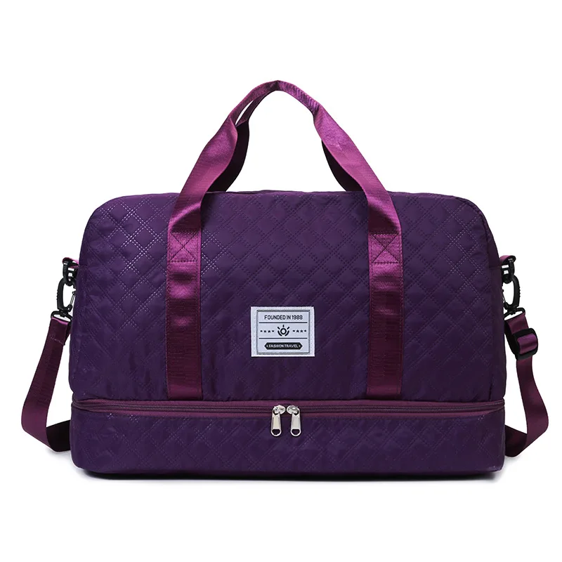 Multi-Functional Crossbody Gym Bag - Dry-Wet Separation, Large Capacity For Travel, Workout & Business Trips - Waterproof Sports Duffle view 9