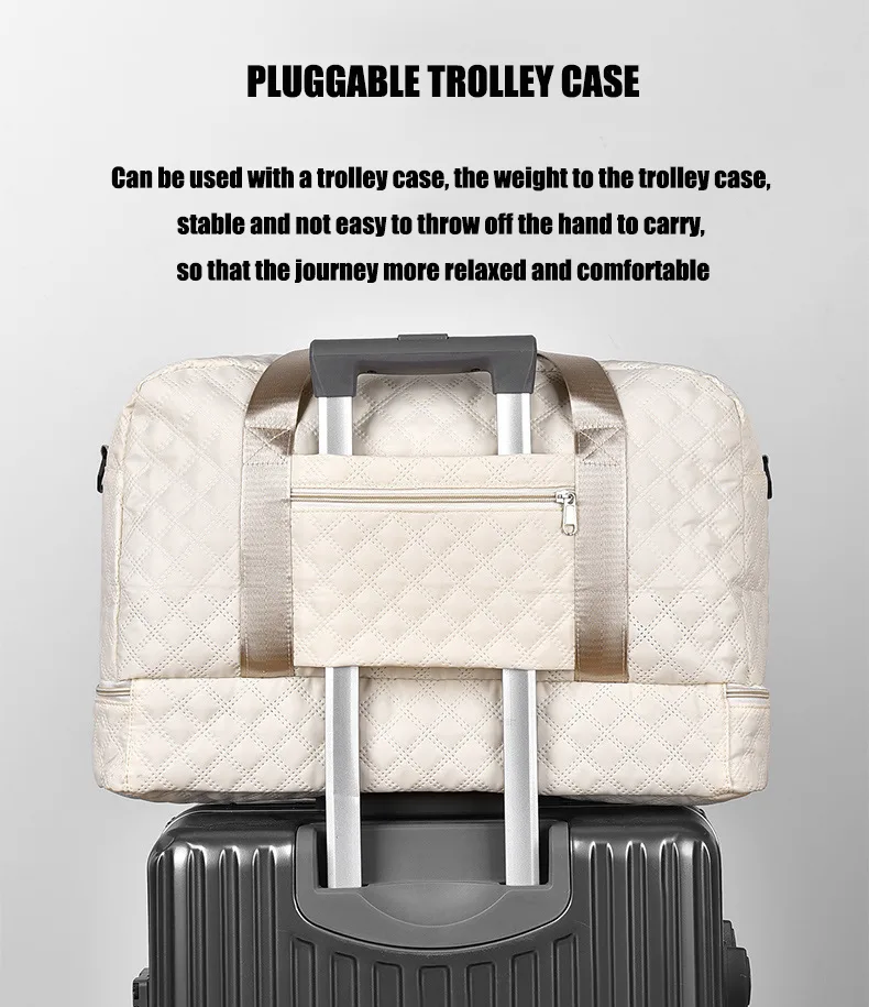 Multi-Functional Crossbody Gym Bag - Dry-Wet Separation, Large Capacity For Travel, Workout & Business Trips - Waterproof Sports Duffle view 10