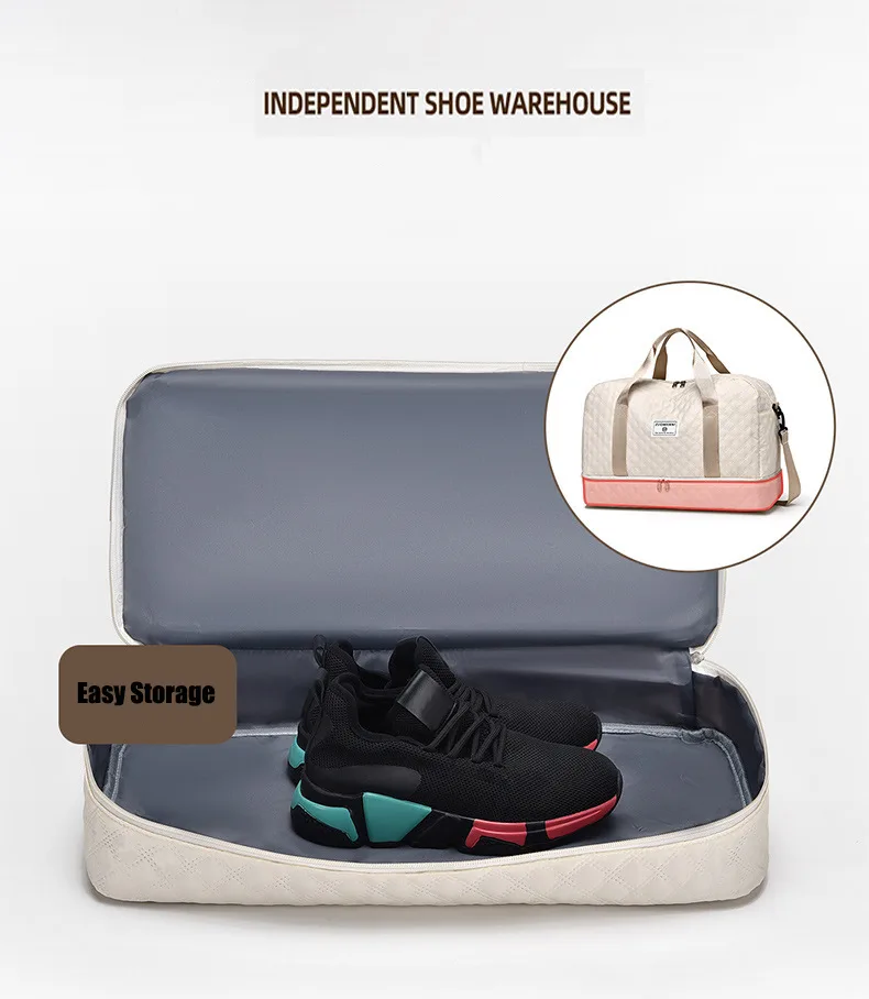 Multi-Functional Crossbody Gym Bag - Dry-Wet Separation, Large Capacity For Travel, Workout & Business Trips - Waterproof Sports Duffle view 13
