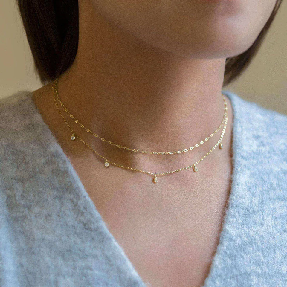 Waterdrop Chain Necklace view 4