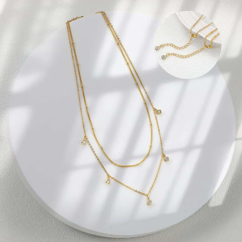 Waterdrop Chain Necklace view 2