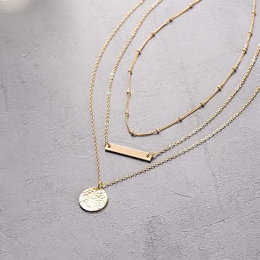 Ansicht 5 von 14K Gold Layered Choker Necklace