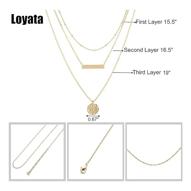 Ansicht 4 von 14K Gold Layered Choker Necklace