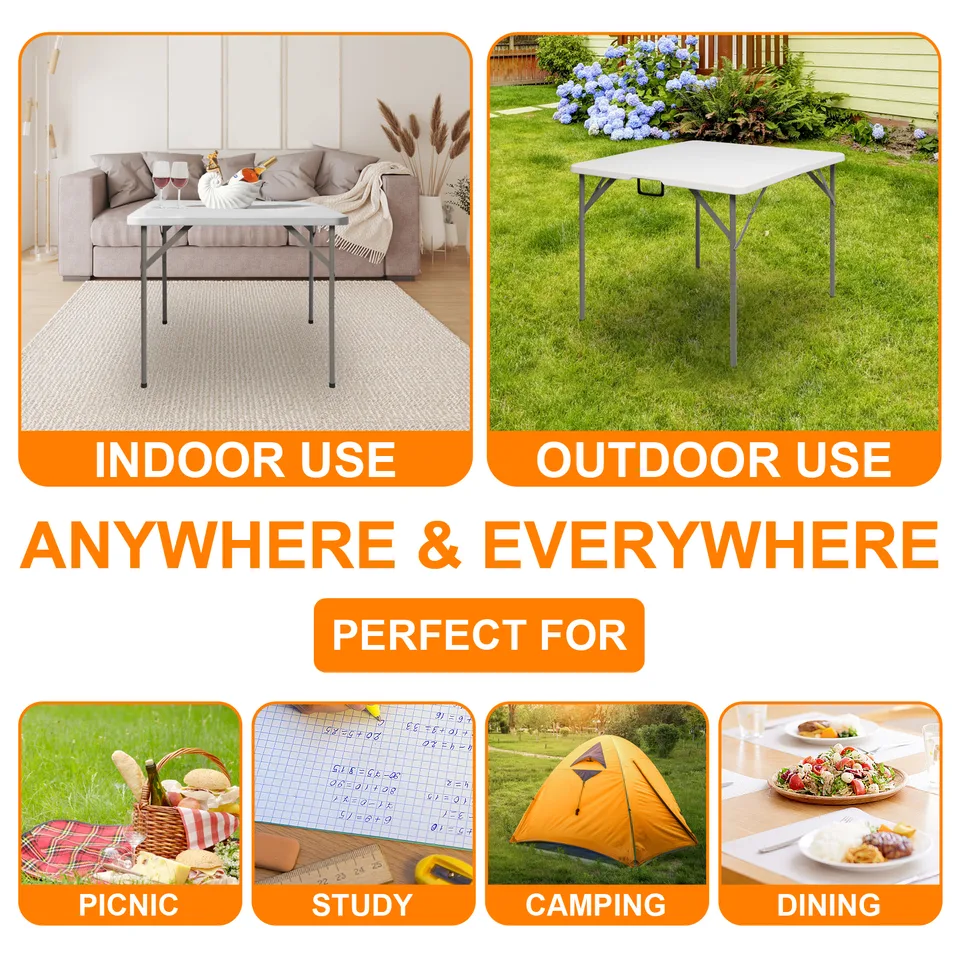 34inch Foldable Square Table view 4