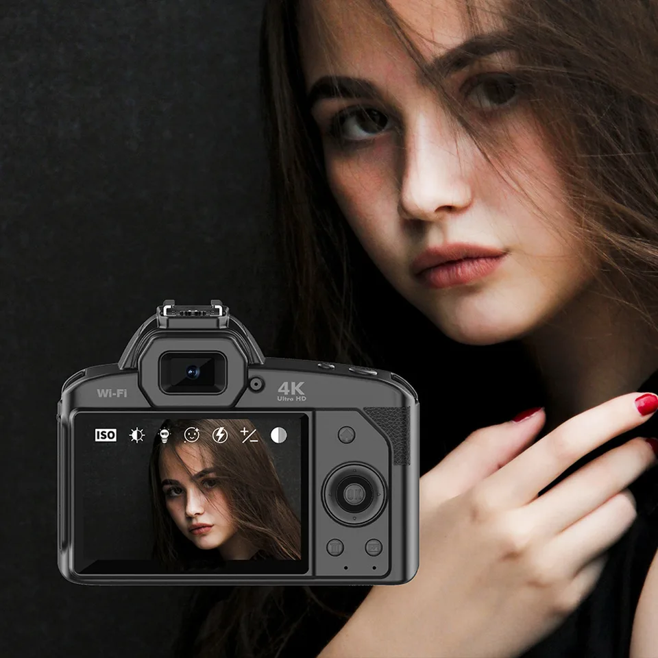 Digital Camera 3 Inch IPS Screen 4K 64MP 16x Digital Zoom Night Vision Wireless Dual Cameras Camcorder With Memory Card 32G view 5