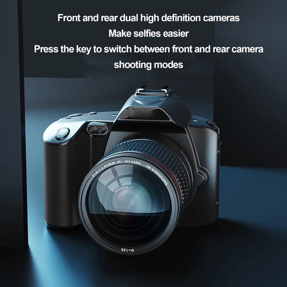 Digital Camera 3 Inch IPS Screen 4K 64MP 16x Digital Zoom Night Vision Wireless Dual Cameras Camcorder With Memory Card 32G view 16